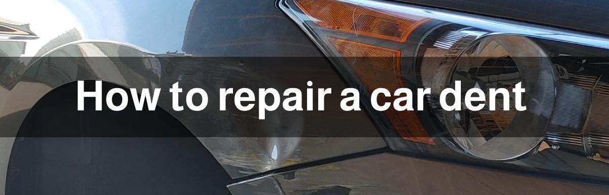 How to repair a dent on the bumper of a 2010 Honda Accord